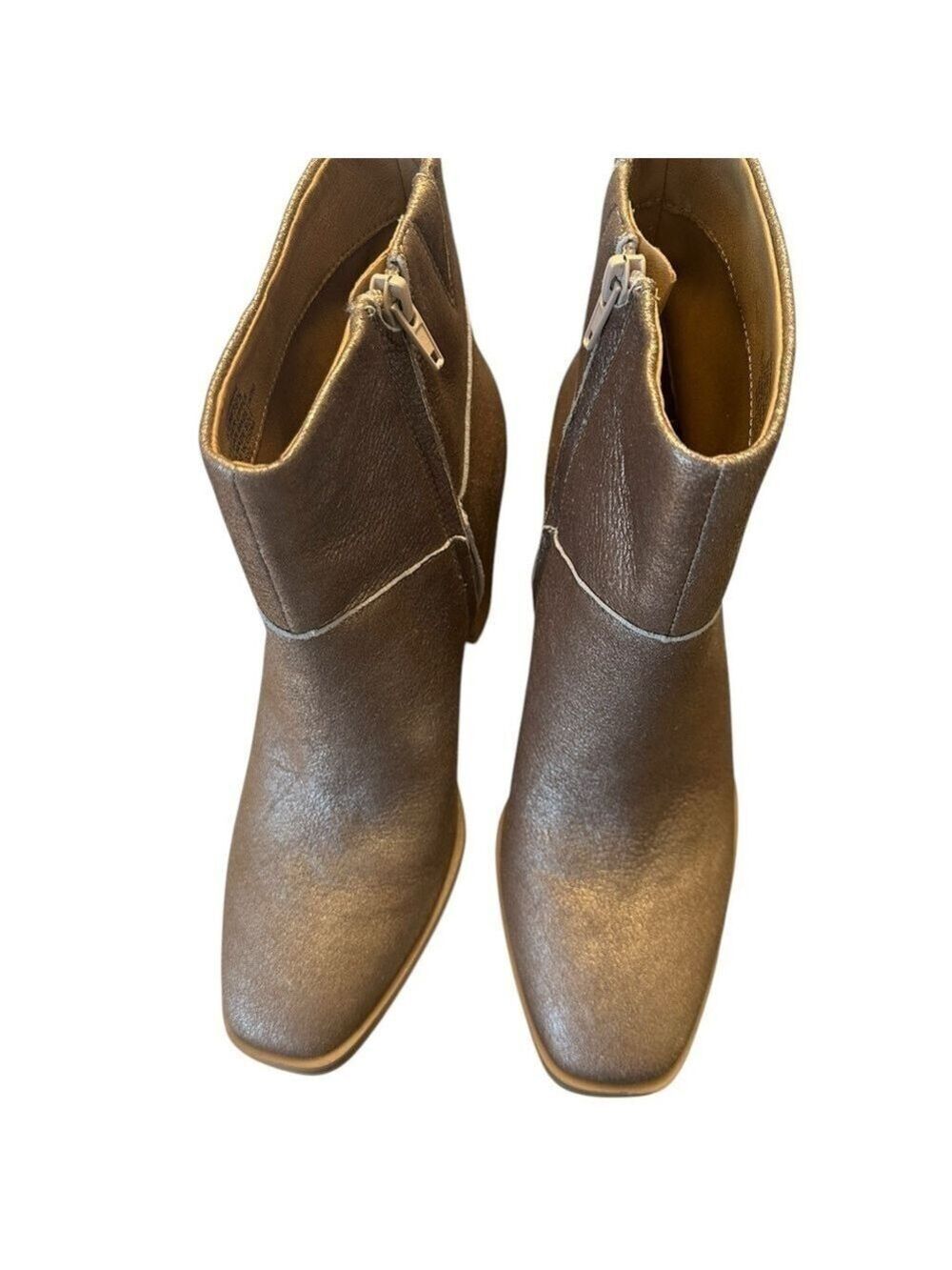 Crown Vintage Randie Booties Women's Brick Size 8.5 EUC Leather cowgirl festival - Picture 2 of 6